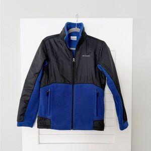Columbia Kids' Black and Blue Puffer Jacket